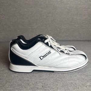 Dexter‎ Shoes Mens 8 M Groove Slide Rite Bowling Sneakers White Lace Up B4034-1
